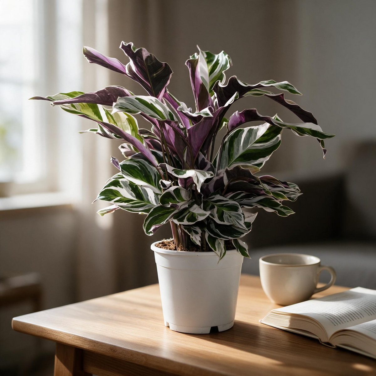 Calathea Fusion White - Ø14cm - ↕35-40cm