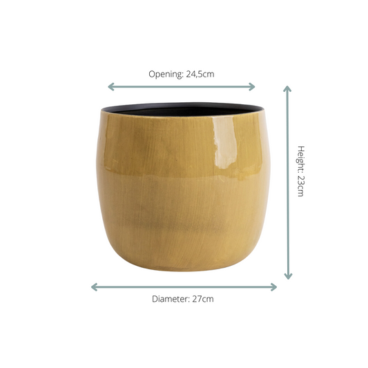 Pot Babet - camel - Ø27cm - ↕23cm