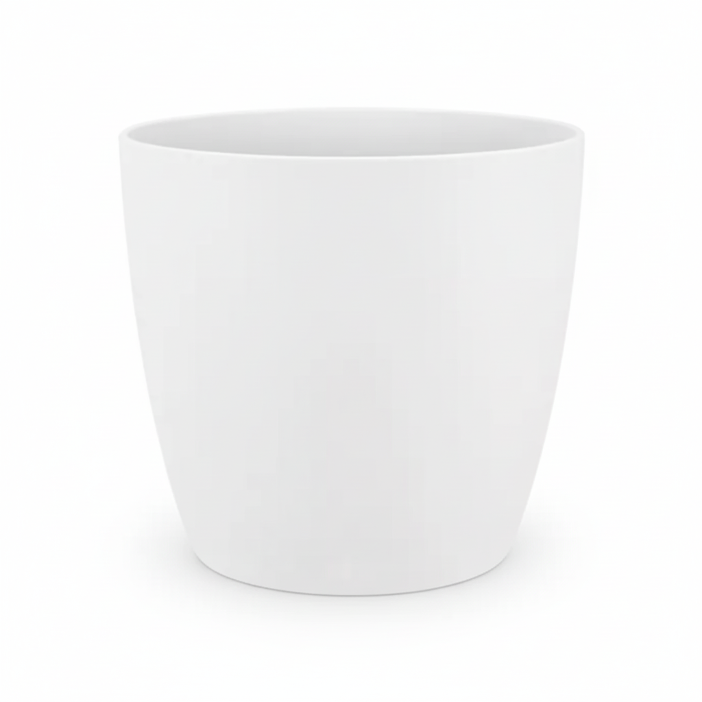 Pot Elho Brussels rond 25cm - wit - Ø25cm