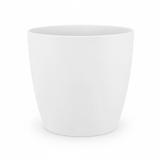 Pot Elho Brussels rond 25cm - wit - Ø25cm