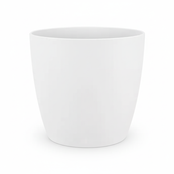 Pot Elho Brussels rond 25cm - wit - Ø25cm