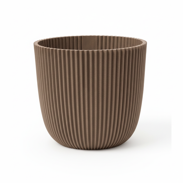 Pot Capi Nature Groove Made With Warm - taupe - Ø25cm