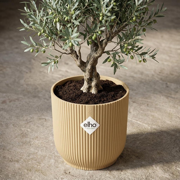 Pot Elho Vibes Fold 18cm - geel - Ø18cm