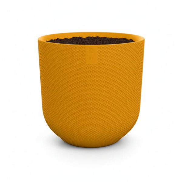 Pot Elho Jazz Round - amber yellow - Ø23cm