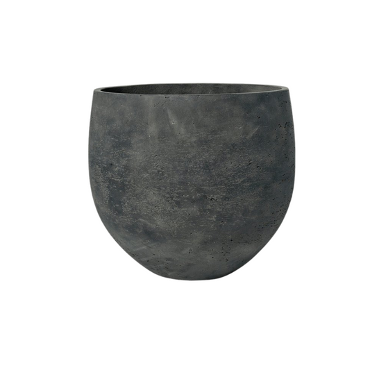 Pot Orb - black washed - Ø32cm - ↕28cm