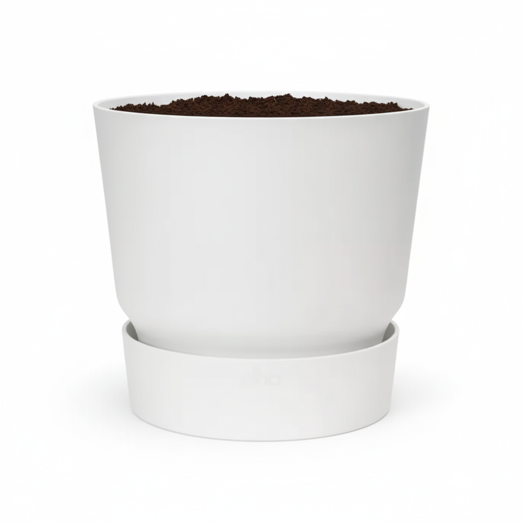 Pot Elho greenville round - white - Ø20cm