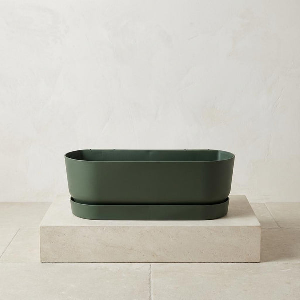 Pot Elho Greenville Easy Balcony - leaf green - Ø25cm