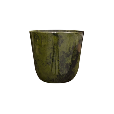 Pot Palermo marble - groen - Ø40cm - ↕36cm