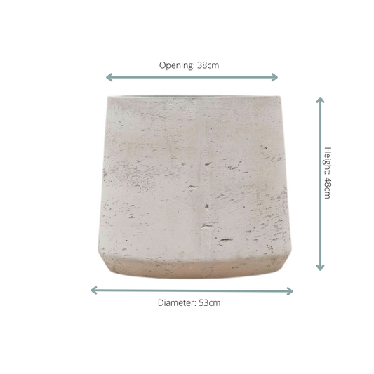 Pot Aniek - cement - Ø53cm - ↕48cm