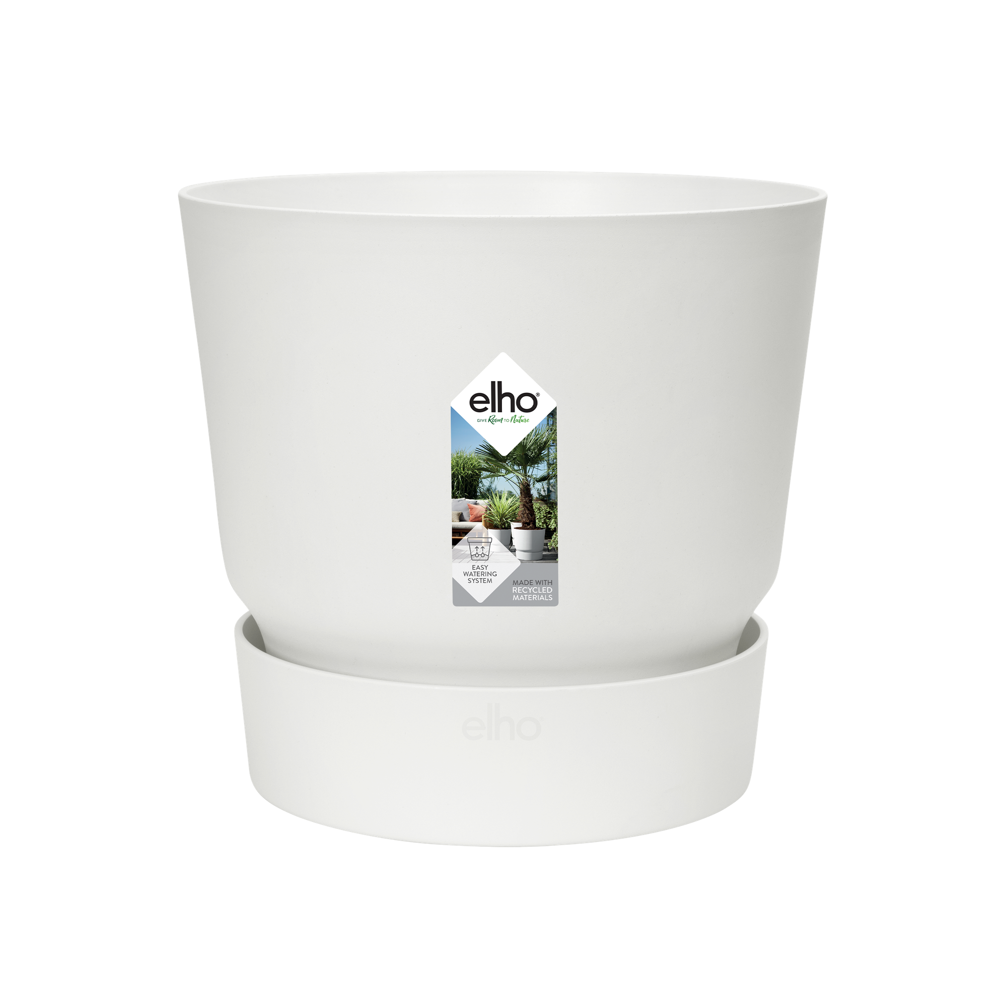 Pot Elho Greenville Round - wit - Ø14cm - ↕13cm