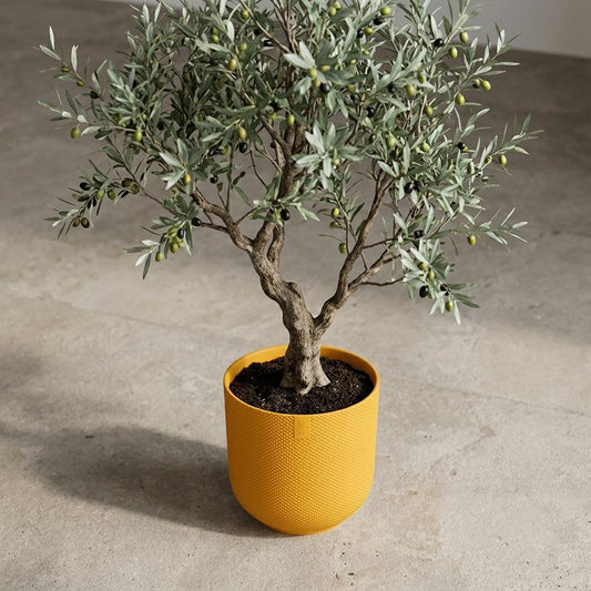 Pot Elho Jazz Round - amber yellow - Ø14cm