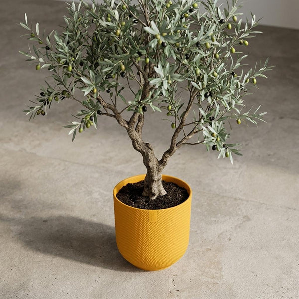Pot Elho Jazz Round - amber yellow - Ø14cm