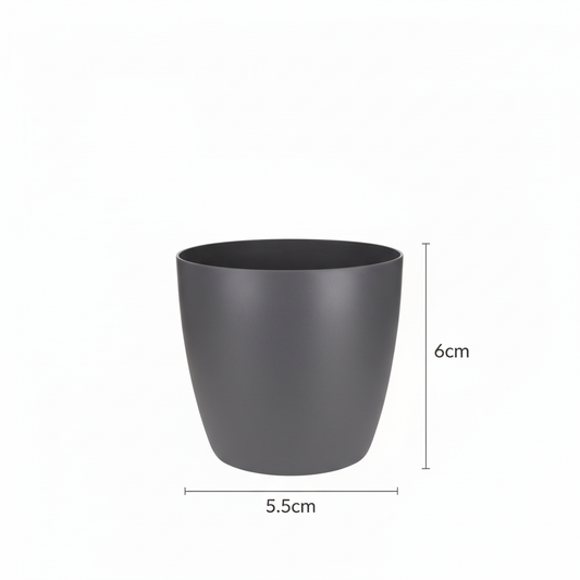 Pot Brussels - antraciet - Ø7cm - ↕6cm
