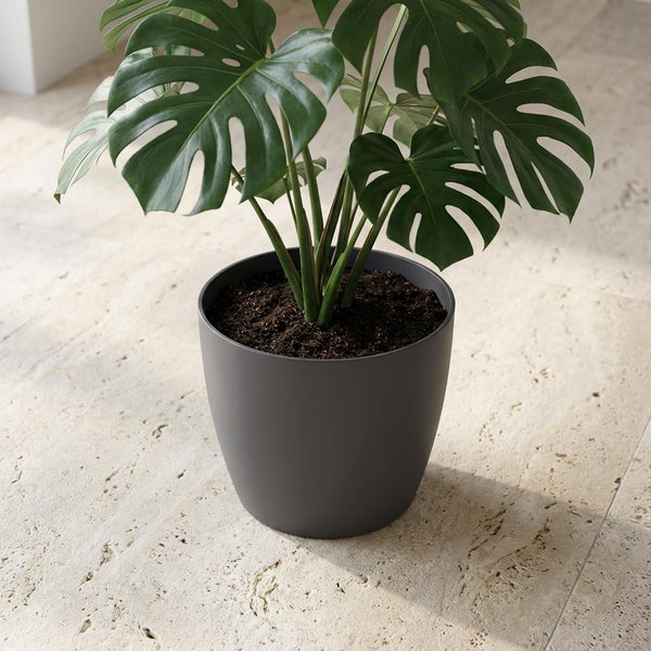 Pot Elho Brussels rond 25cm - antraciet - Ø25cm