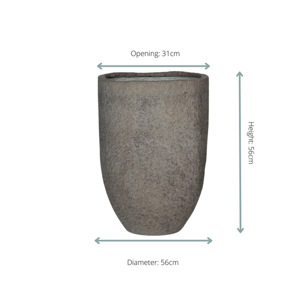Pot Mountain Hayes S - dioriet grey - Ø38cm - ↕56cm