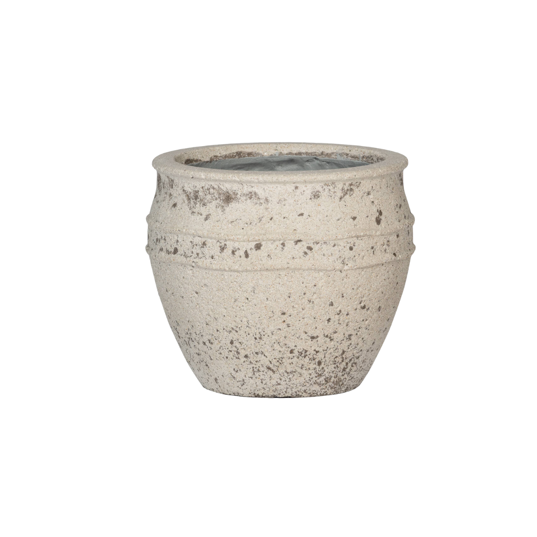 Pot Athena M - chalk white - Ø41cm - ↕33cm