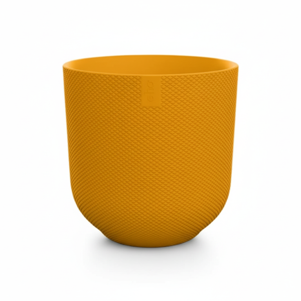 Pot Elho Jazz Round - amber yellow - Ø19cm