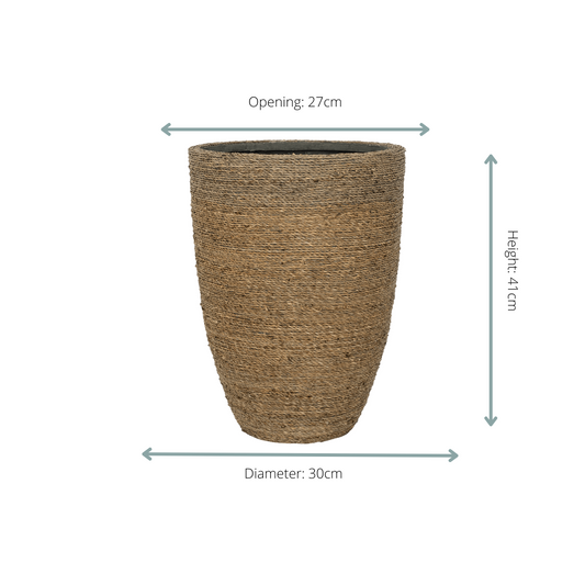Pot Ben - straw grass - Ø30cm - ↕41cm