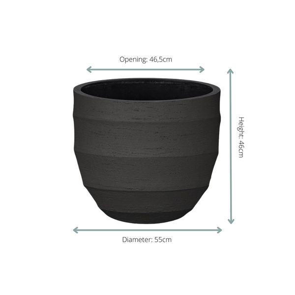 Pot Bordo New Egg - earth - Ø55cm - ↕46cm