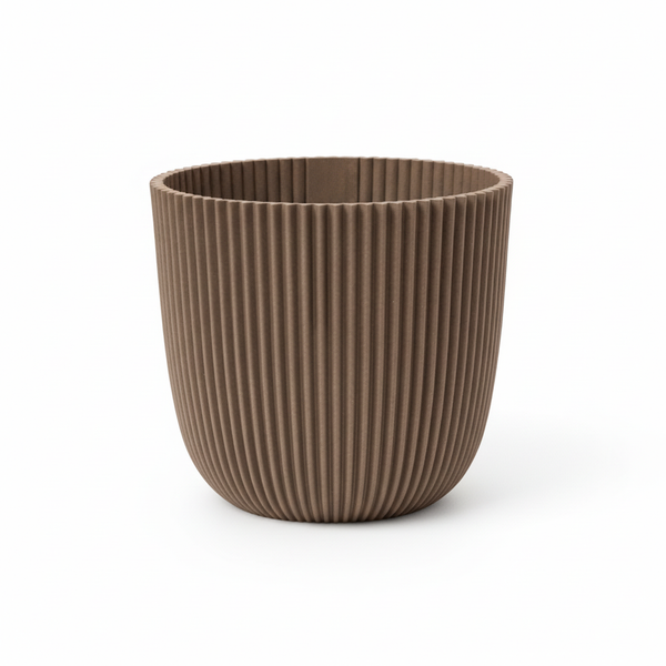 Pot Capi Nature Groove Made With Warm - taupe - Ø22cm