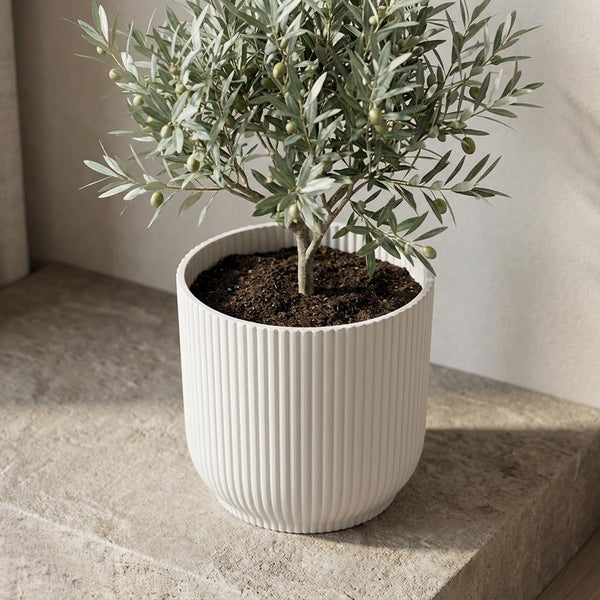 Pot Elho Vibes Fold 22cm - wit - Ø22cm