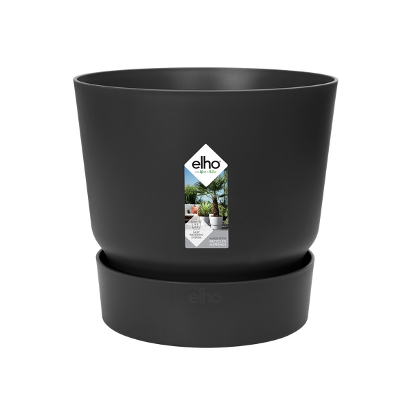 Pot Elho Greenville Round - zwart - Ø14cm - ↕13cm