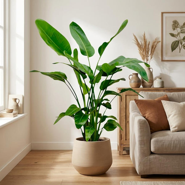 Witte paradijsvogelplant - Strelitzia nicolai - Ø24cm - ↕150cm