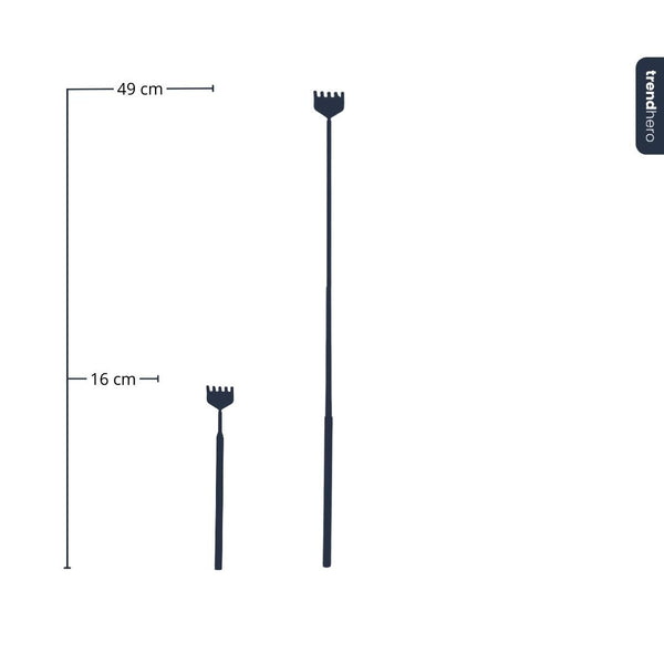 Terrarium Tool - Hark - 16-49 cm - Telescopisch - Roestvast staal (RVS)