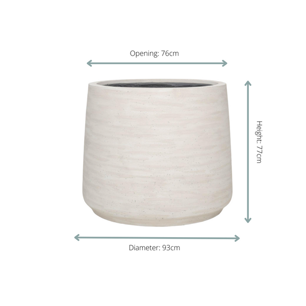 Pot Jumbo Patt - ivory washed - Ø93cm - ↕77cm