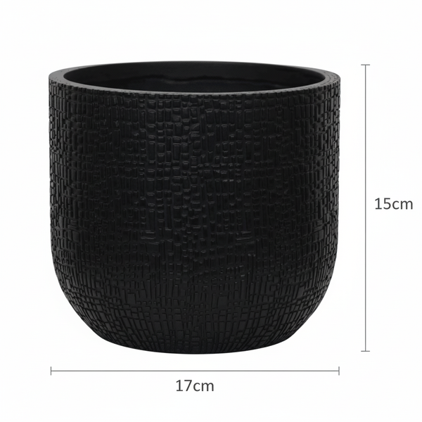 Pot Capi Nature Skin Bol - antraciet - Ø17cm