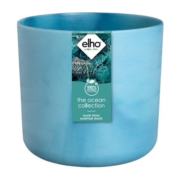 Pot Elho Ocean Round - atlantic blue - Ø14cm - ↕13cm