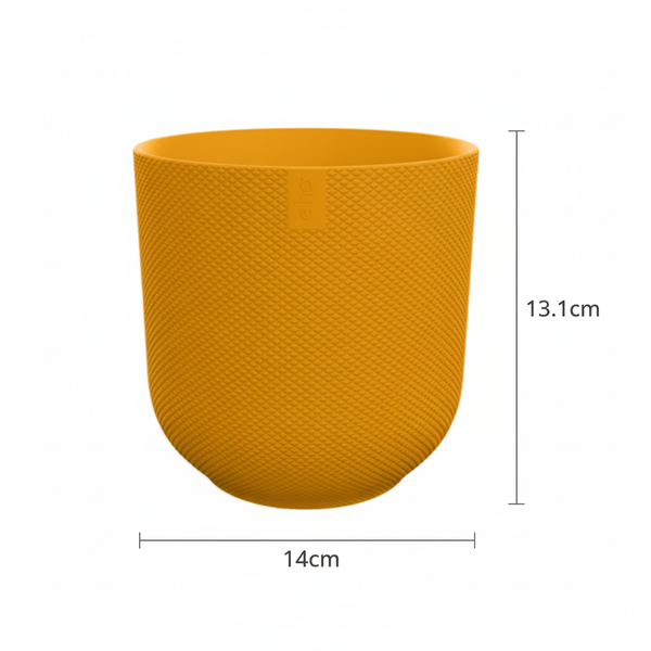 Pot Elho Jazz Round - amber yellow - Ø14cm