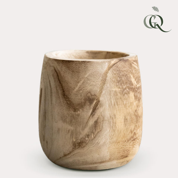 Pot Hout lichtbruin Pia - Ø23cm - ↕25cm