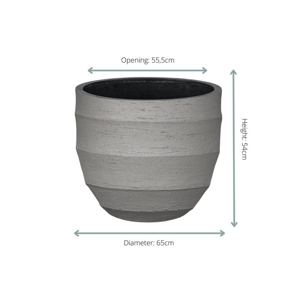 Pot Bordo New Egg - grey - Ø65cm - ↕54cm