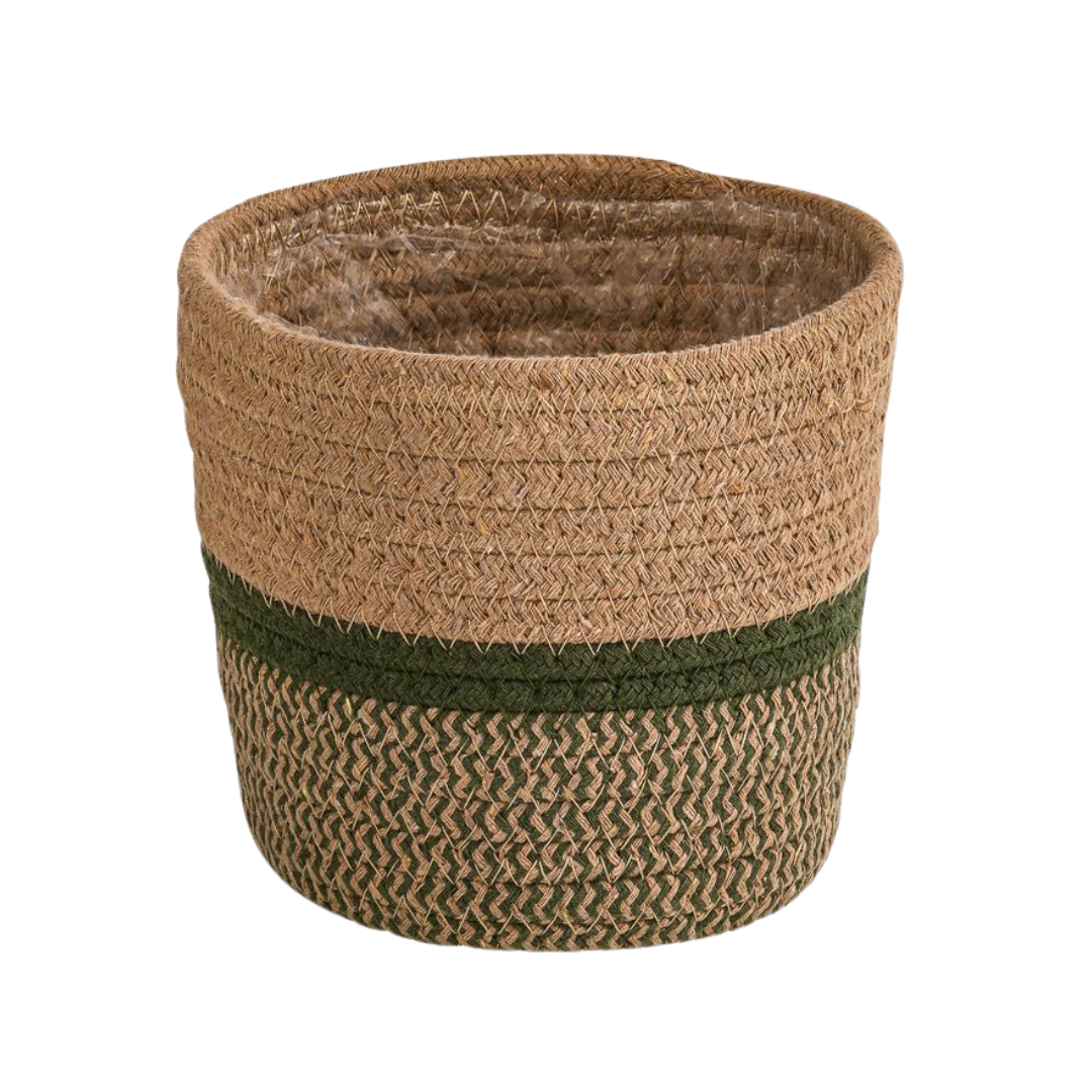 Plantenmand - zeegras - naturel - Ø21-24cm