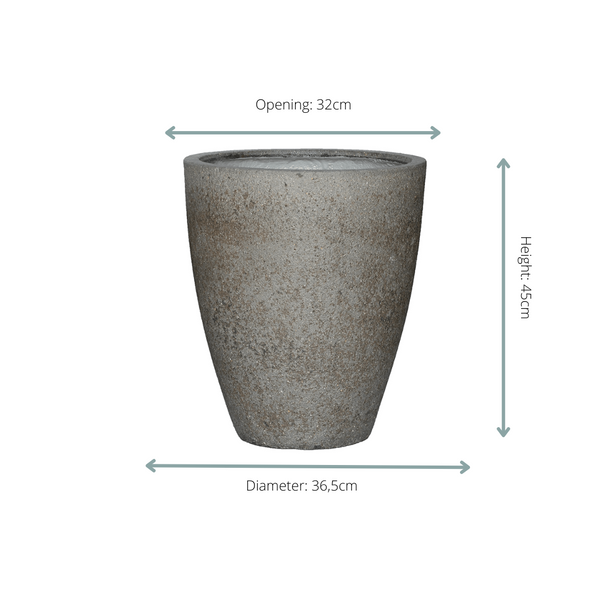 Pot Ben M - dioret grey - Ø37cm - ↕45cm