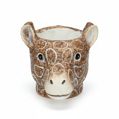 Planter Giraf D11/14x11cm - Bruin - D11/14x11cm