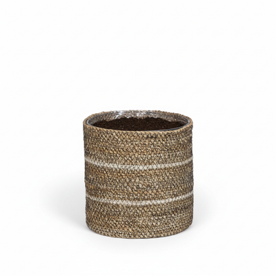 Plantenmand Celestial - naturel met wit - Ø20cm - ↕20cm