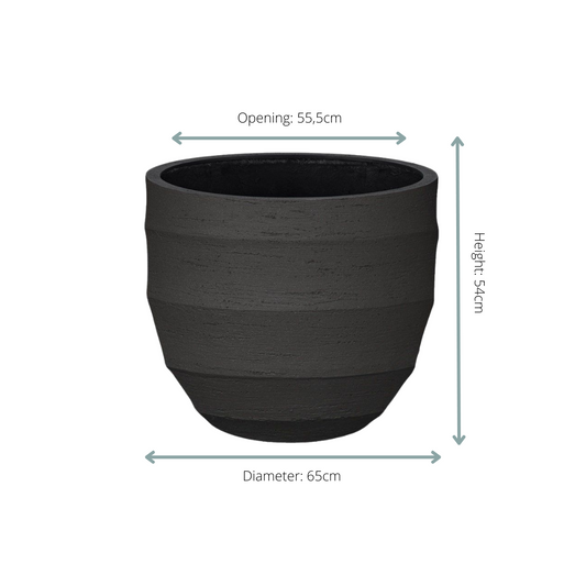 Pot Bordo New Egg - earth - Ø65cm - ↕54cm