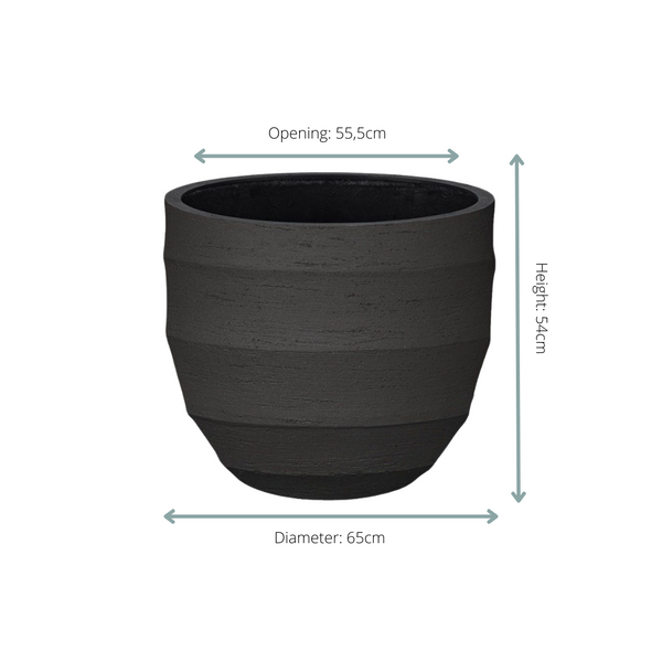 Pot Bordo New Egg - earth - Ø65cm - ↕54cm