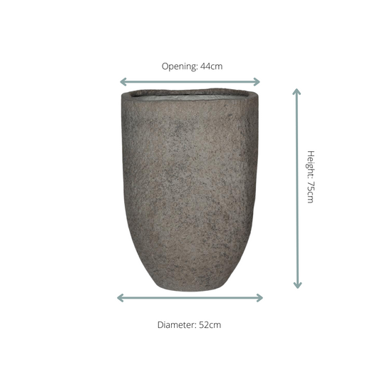 Pot Mountain Hayes L - dioriet grey - Ø52cm - ↕75cm