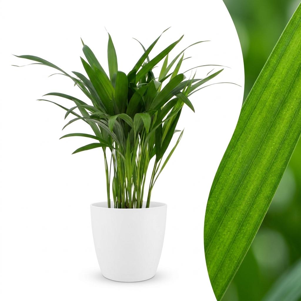 Arecapalm - Areca Lutescens - incl. Elho Potter - wit - Ø12cm - ↕45cm