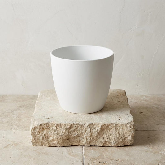 Pot Elho Brussels rond 25cm - wit - Ø25cm