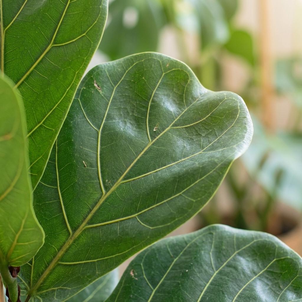Vioolbladplant - Ficus lyrata - incl. Pot - Grijs - Ø21cm - ↕80cm