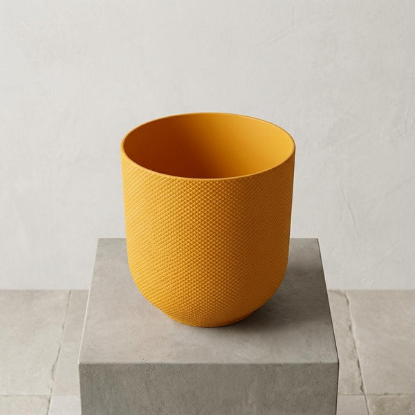 Pot Elho Jazz Round - amber yellow - Ø23cm