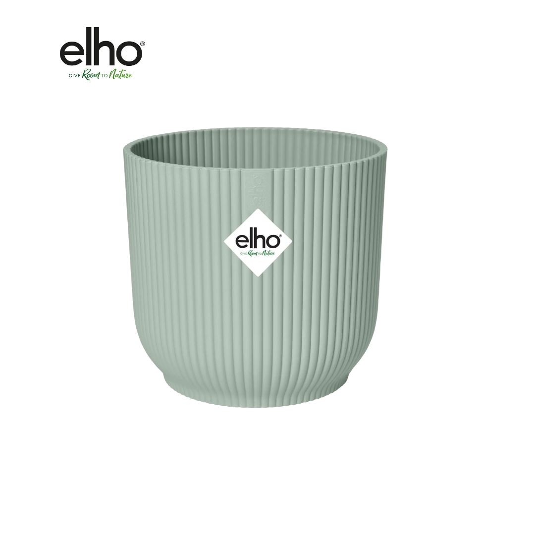 Pot Elho Vibes Fold Round - groen - Ø18cm - ↕17cm