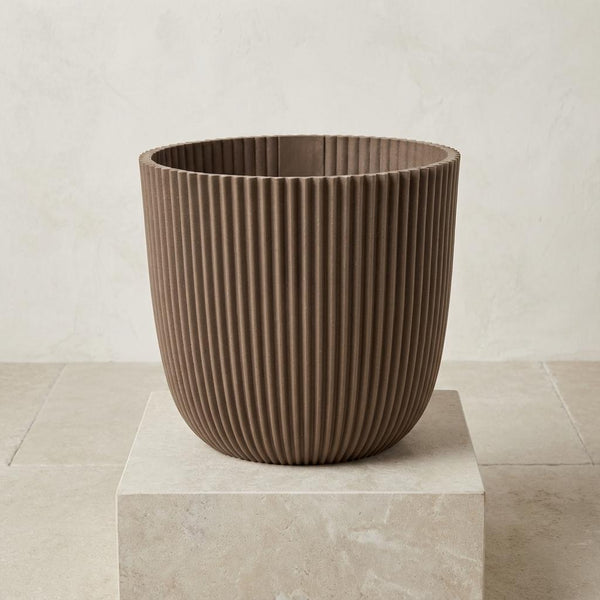 Pot Capi Nature Groove Made With Warm - taupe - Ø22cm