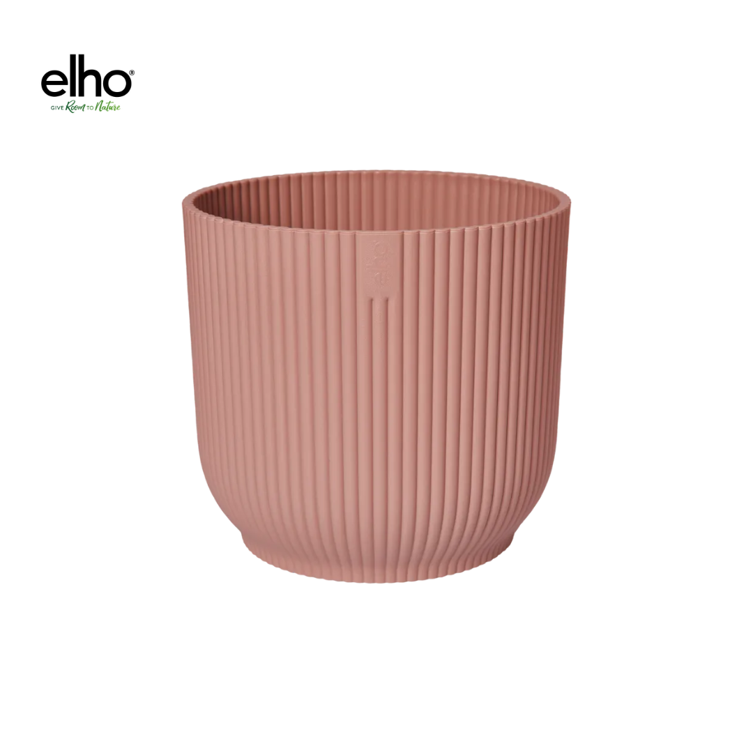 Pot Elho Vibes Fold Round roze met wielen - Ø35cm - ↕33cm