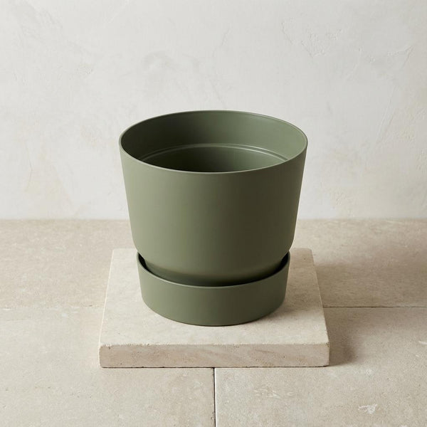 Pot Elho greenville round - leaf green - Ø20cm
