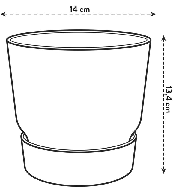 Pot Elho Greenville Round - groen - Ø14cm - ↕13cm